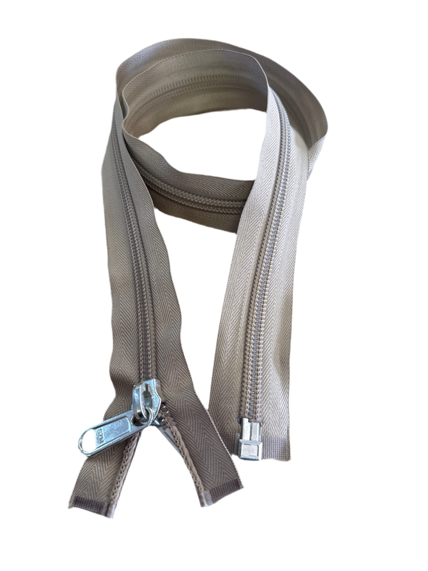 NO10 OPEN END ZIP 4M BEIGE