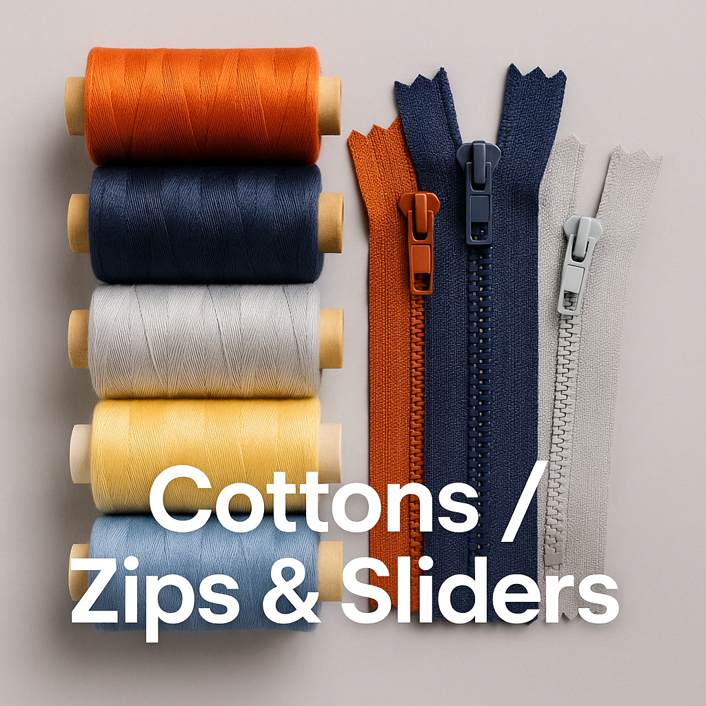 Cottons/Zips & Slider