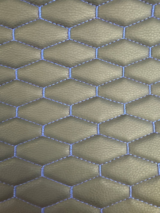 STITCHED VINYL BLUE