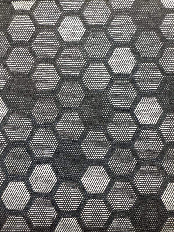 GEO HEXAGON CHARCOAL (CAR-FAB)