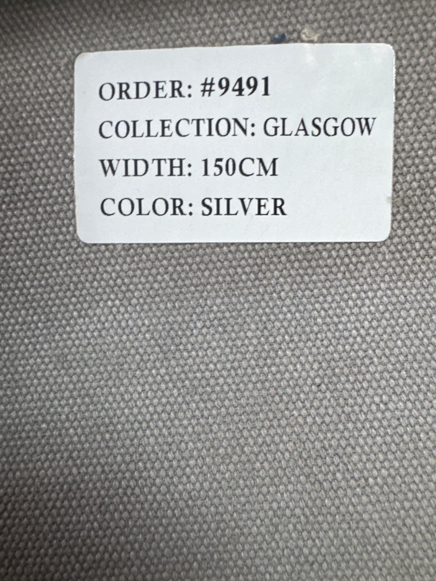 GLASGOW SILVER 150CM 410GSM