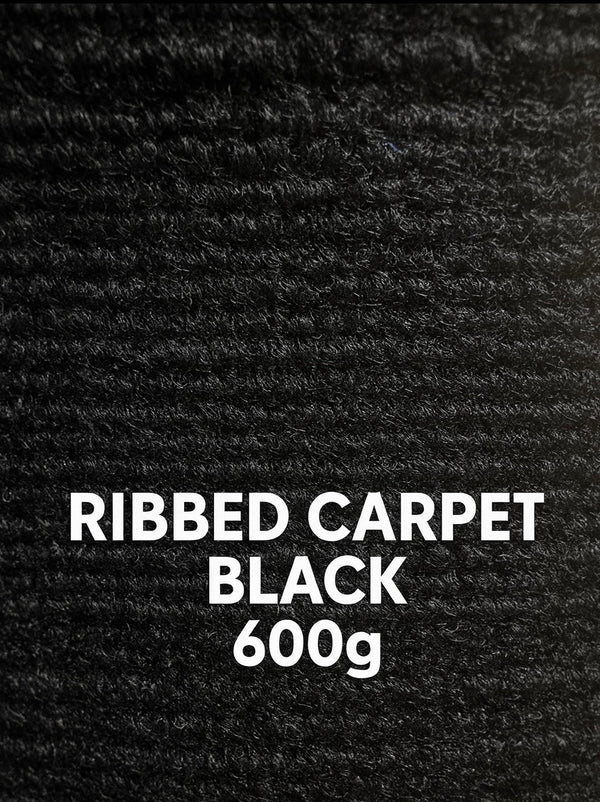 RIBBED CARPET BLACK 600G