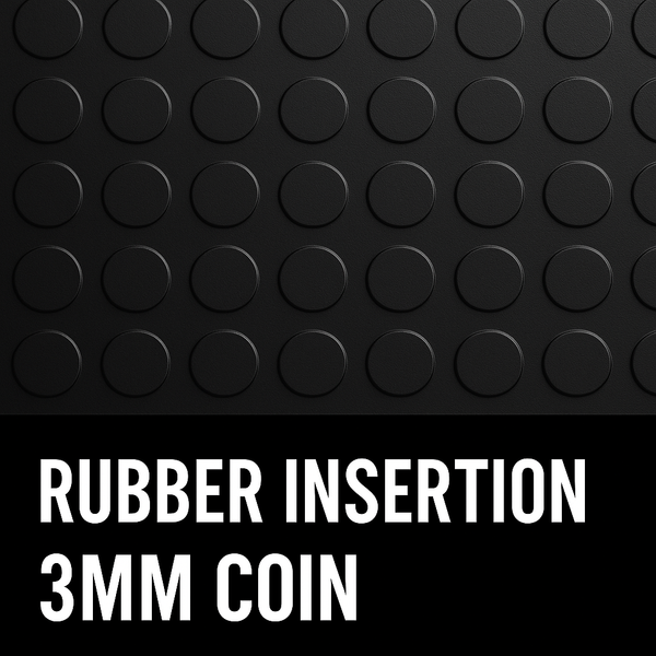 RUBBER INSERTION COIN 3MM
