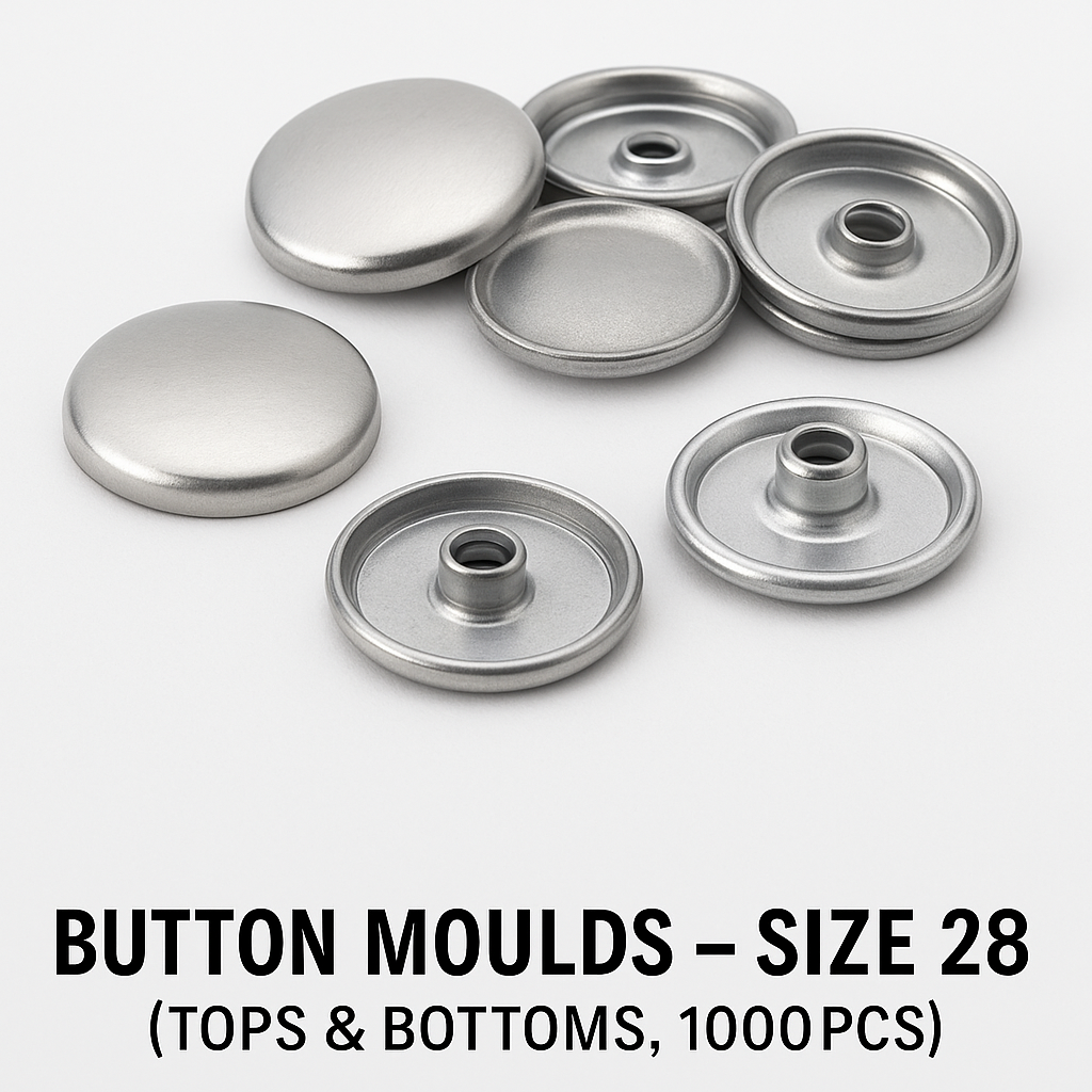 BUTTONS SIZE 28 (1000 PCS) – Auto Leather and Foam