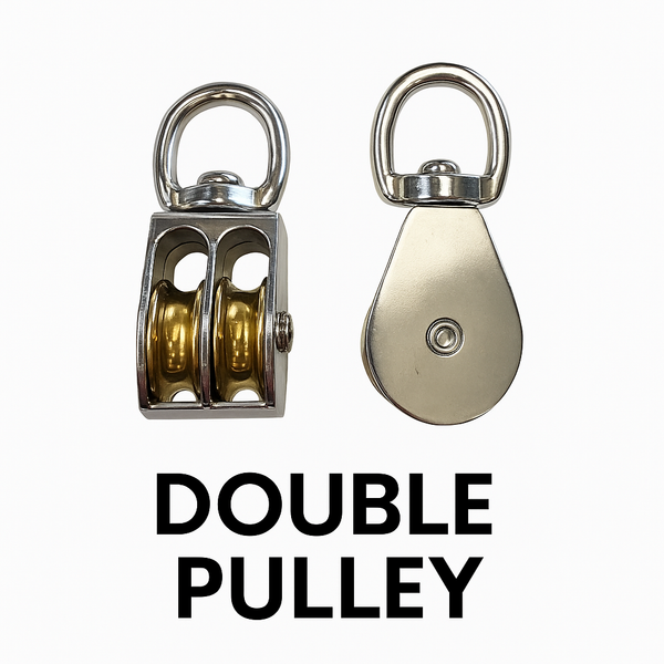 AWNING PULLEY 25MM DBL