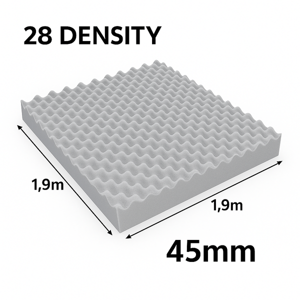 FOAM CONVOLUTED (EGG SHELL) 45MM 28 H/D